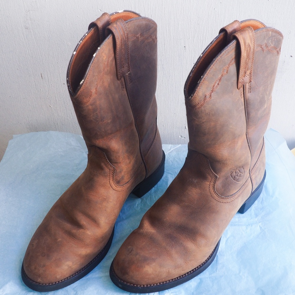 Ariat Mens Heritage Pull On Roper Cowboy Boot  9 D